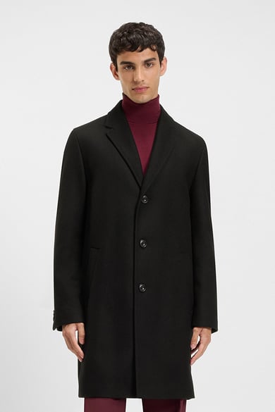 ΠΑΛΤΟ HUGO - 001 ΜΑΥΡΟ